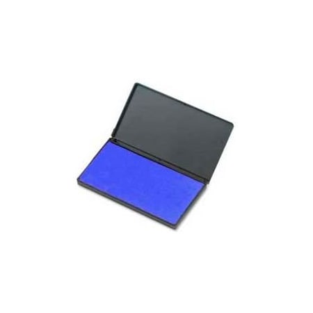 Charles Leonard CLI Stamp Pad, 2-3/4" x 4-1/4", Nontoxic, Reinkable, Blue 92215
